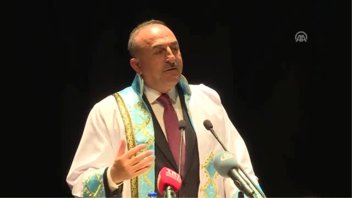 Antalya Bilim Üniversitesi Fahri Doktora Ödül Töreni - Çavuşoğlu (5)