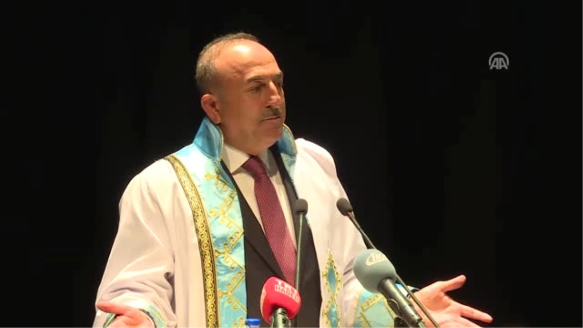 Antalya Bilim Üniversitesi Fahri Doktora Ödül Töreni - Çavuşoğlu (4)