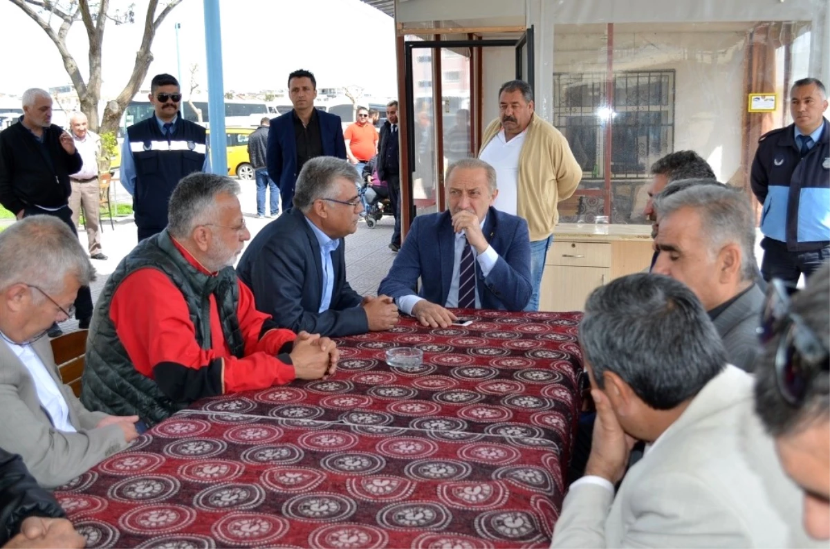 Başkan Atabay\'dan Şoförler Odasının Başkan Adaylarına Nezaket Ziyareti