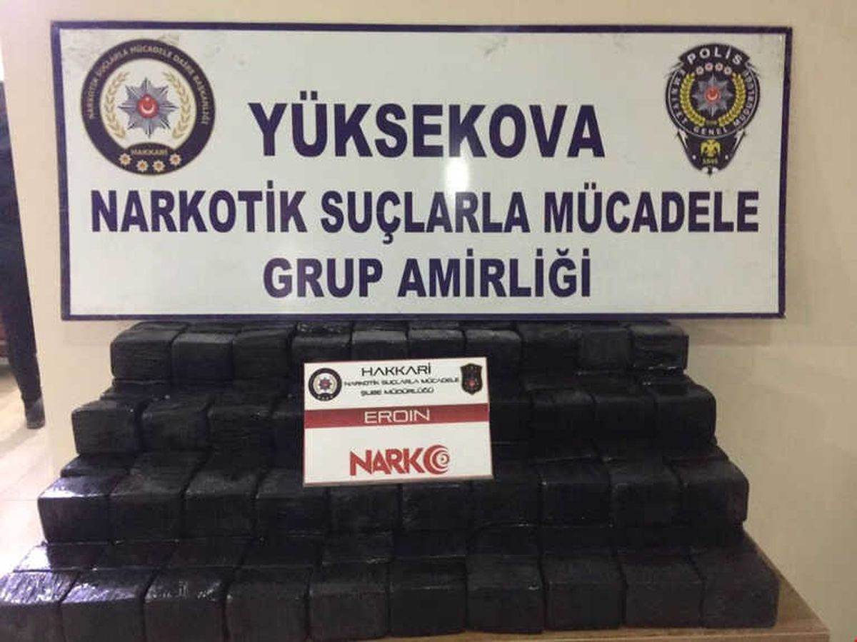 Yüksekova\'da 104 Kilo Eroin Ele Geçirildi