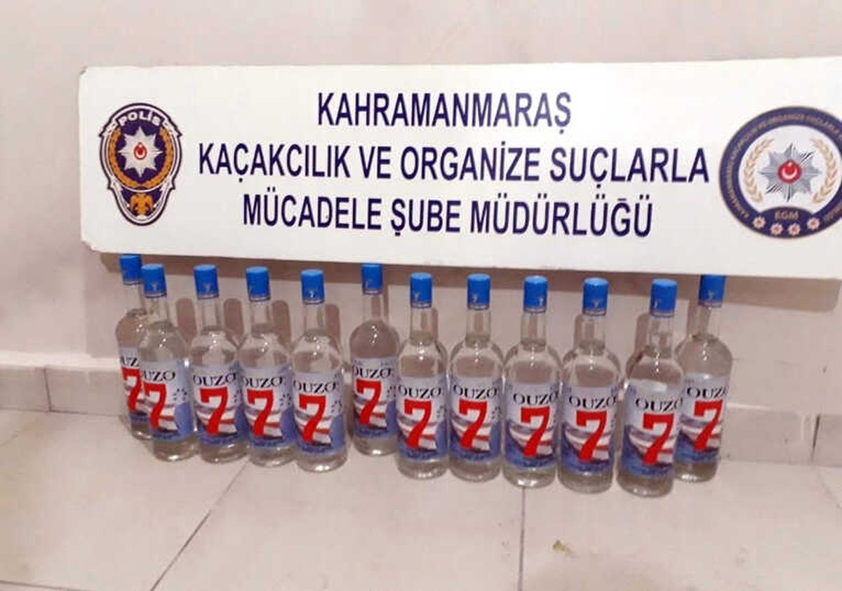 Kahramanmaraş\'ta Kaçak İçki Operasyonu