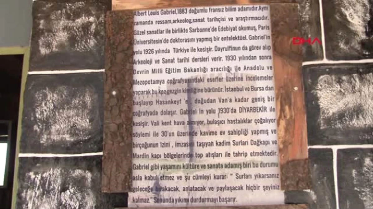 Diyarbakır Surları 88 Yıl Önce Yıkımdan Kurtaran Fransız Arkeolog Gabriel\'e Diyarbakır\'lı Sevik\'in...