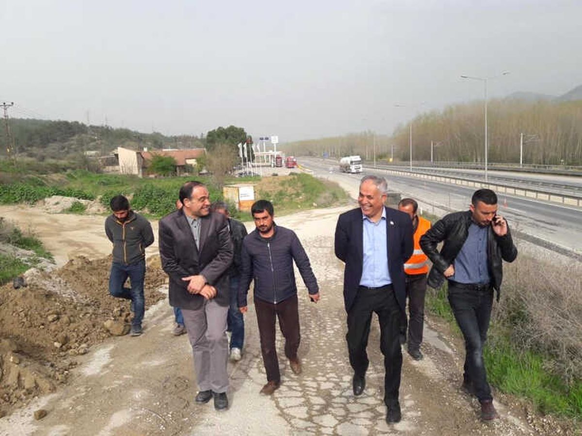 Başkan Yaman, Yan Yol Çalışmalarını İnceledi