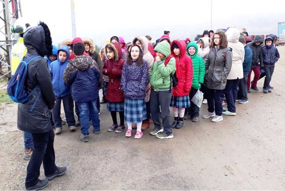 Lapseki\'de Öğrenciler Maden Tesisini Gezdi