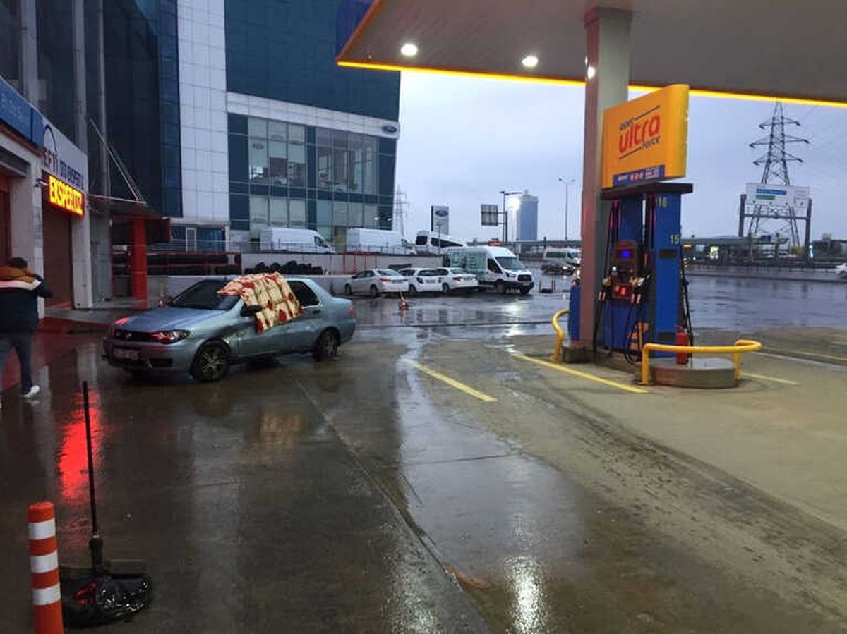 Benzin İstasyonunda Faciadan Dönüldü