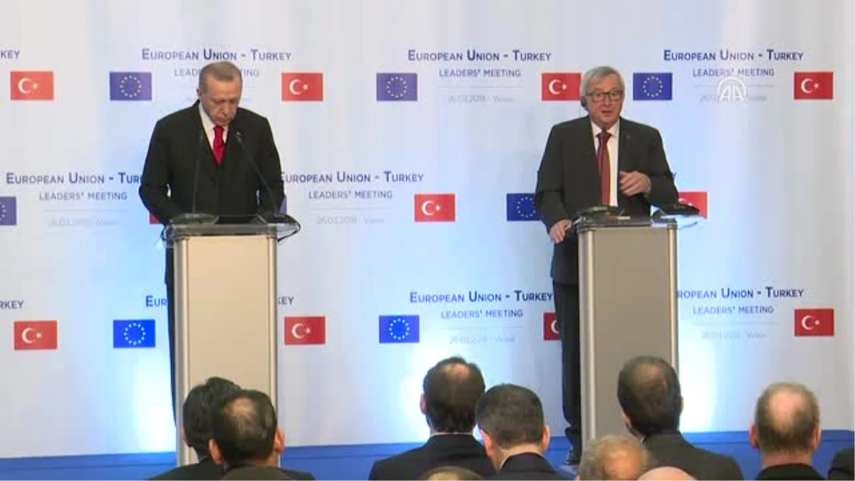Türkiye-Ab Zirvesi - AB Komisyonu Başkanı Juncker