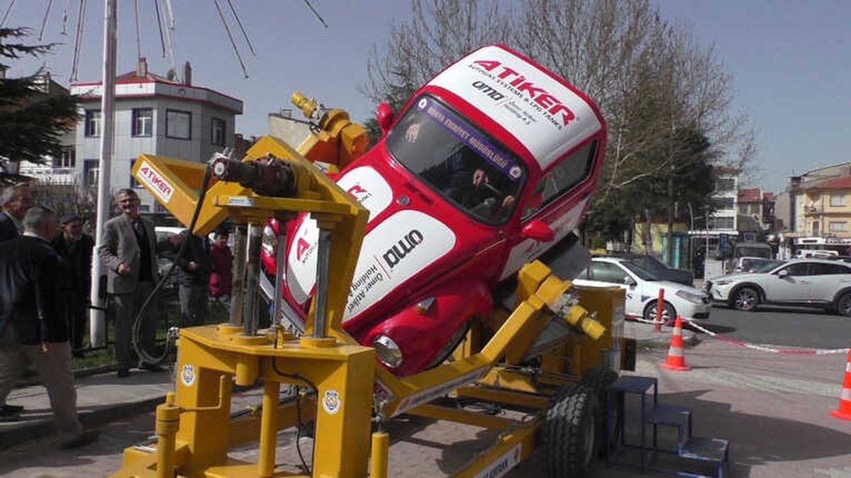 Beyşehir\'de Simülasyonlu Emniyet Kemeri Eğitimi
