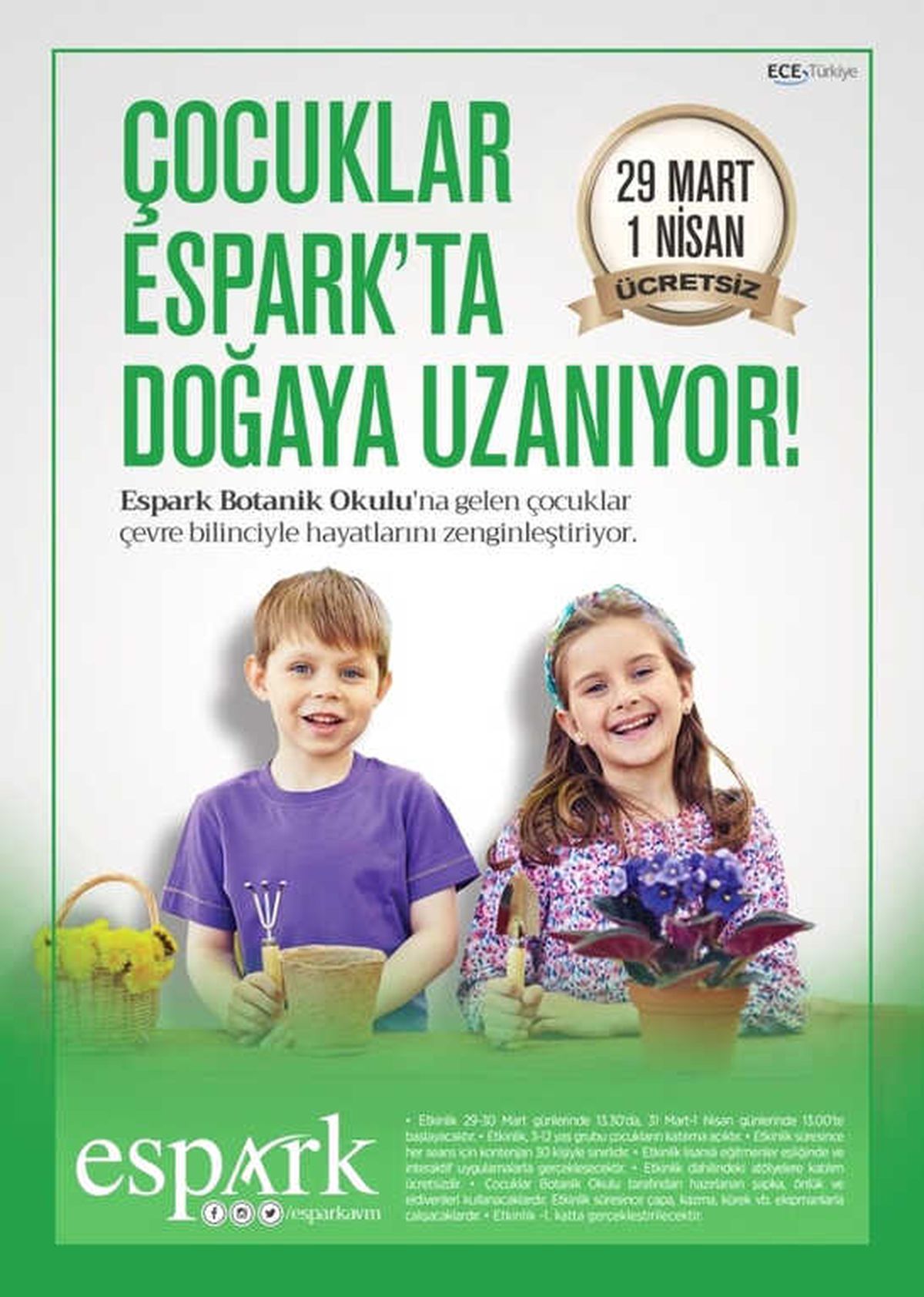 Espark\'tan Çocuklara Doğal Yaşam Atölyeleri