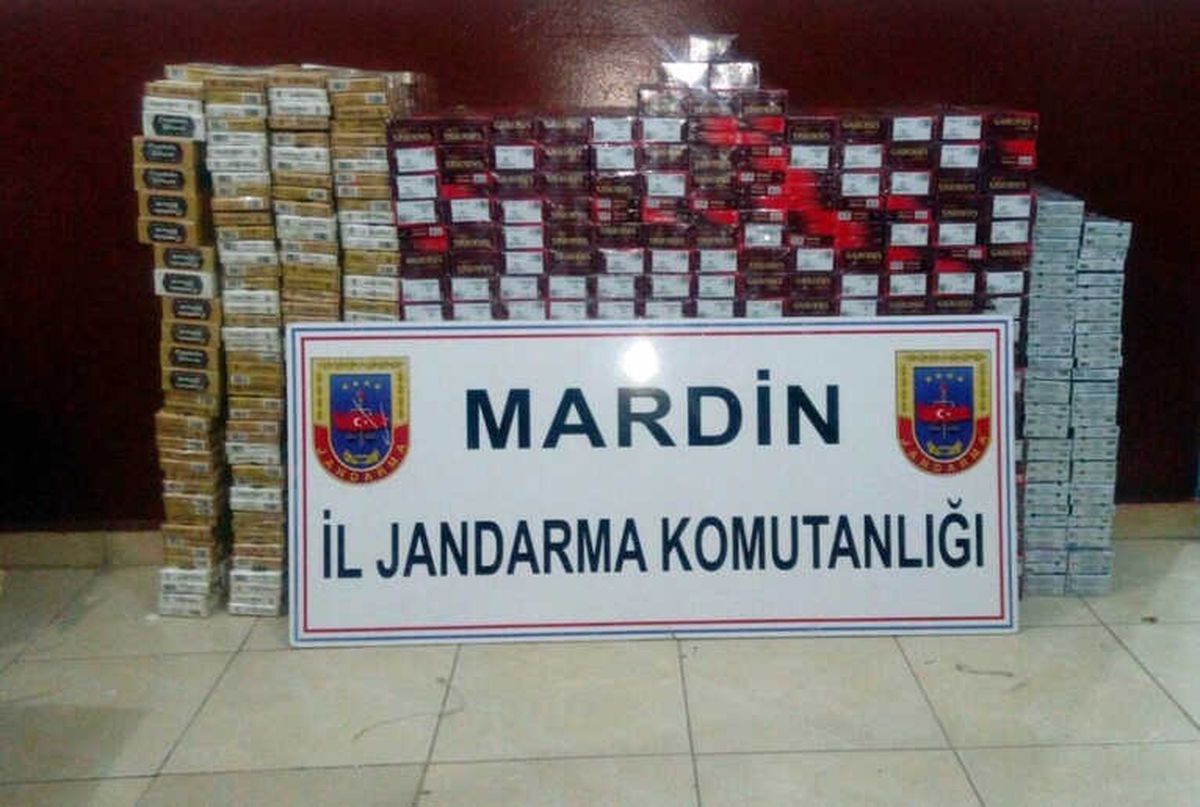 Mardin\'de 6 Bin 600 Paket Kaçak Sigara Ele Geçirildi