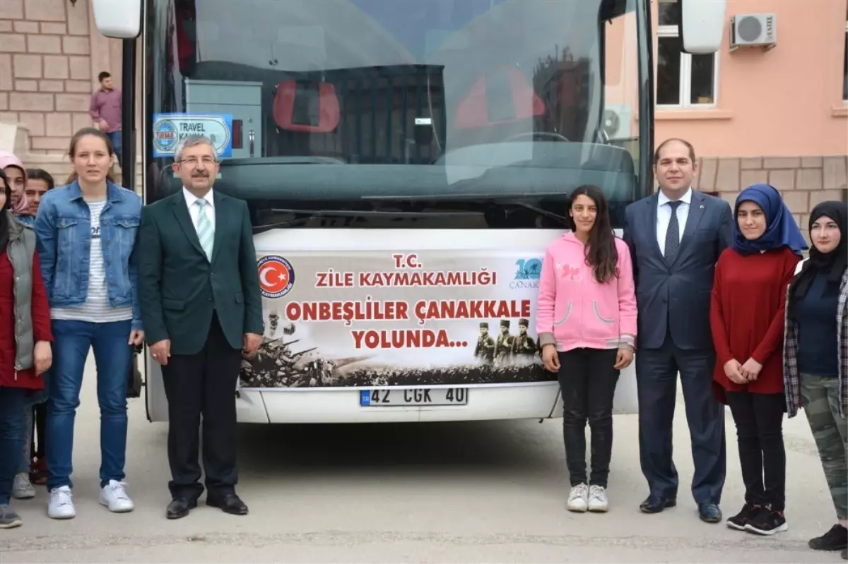 Tokat\'ta Öğrenciler Çanakkale ve Afrin Ruhu İçin Yollarda