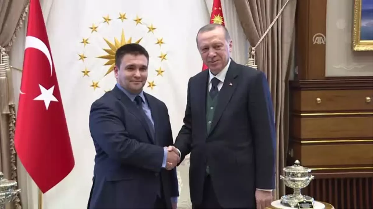 Cumhurbaşkanı Erdoğan Ukrayna Dışişleri Bakanı Pavlo Klimkin\'i Kabul Etti