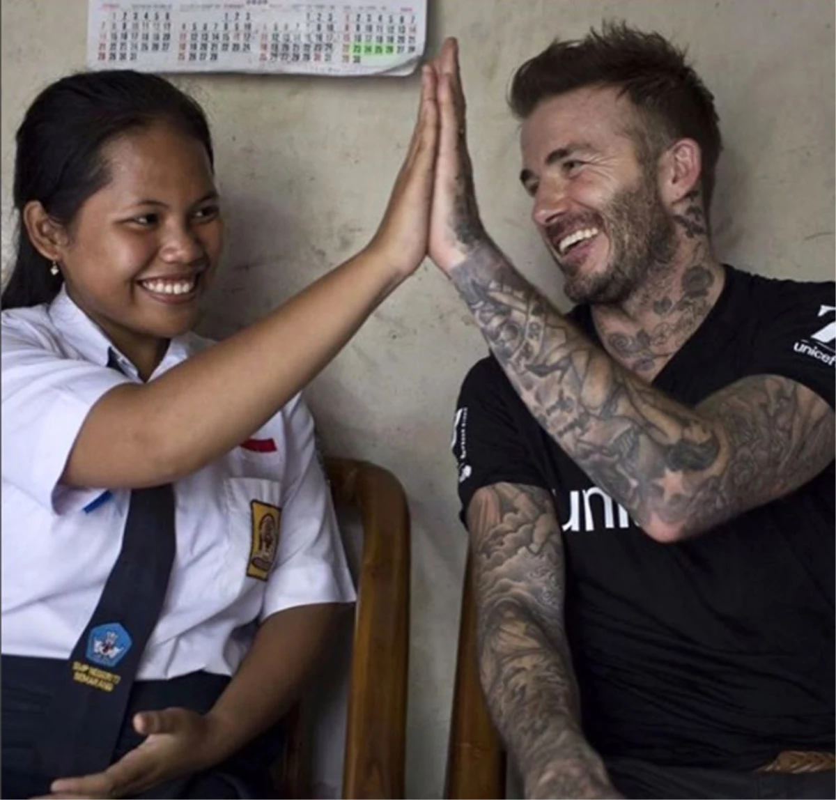 Unıcef İyi Niyet Elçisi David Beckham Endonezya\'da