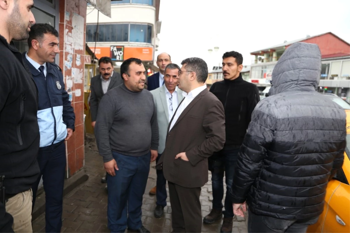Varto Kaymakamı ve Belediye Başkan Vekili Çetin\'den Sanayi ve Taksici Esnafına Ziyaret
