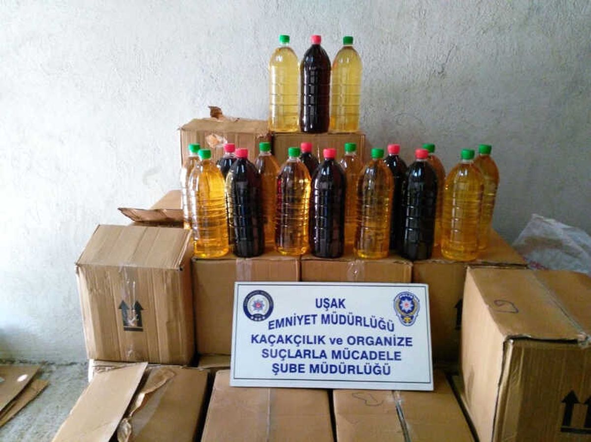 Uşak\'ta Kaçak Şarap Operasyonu