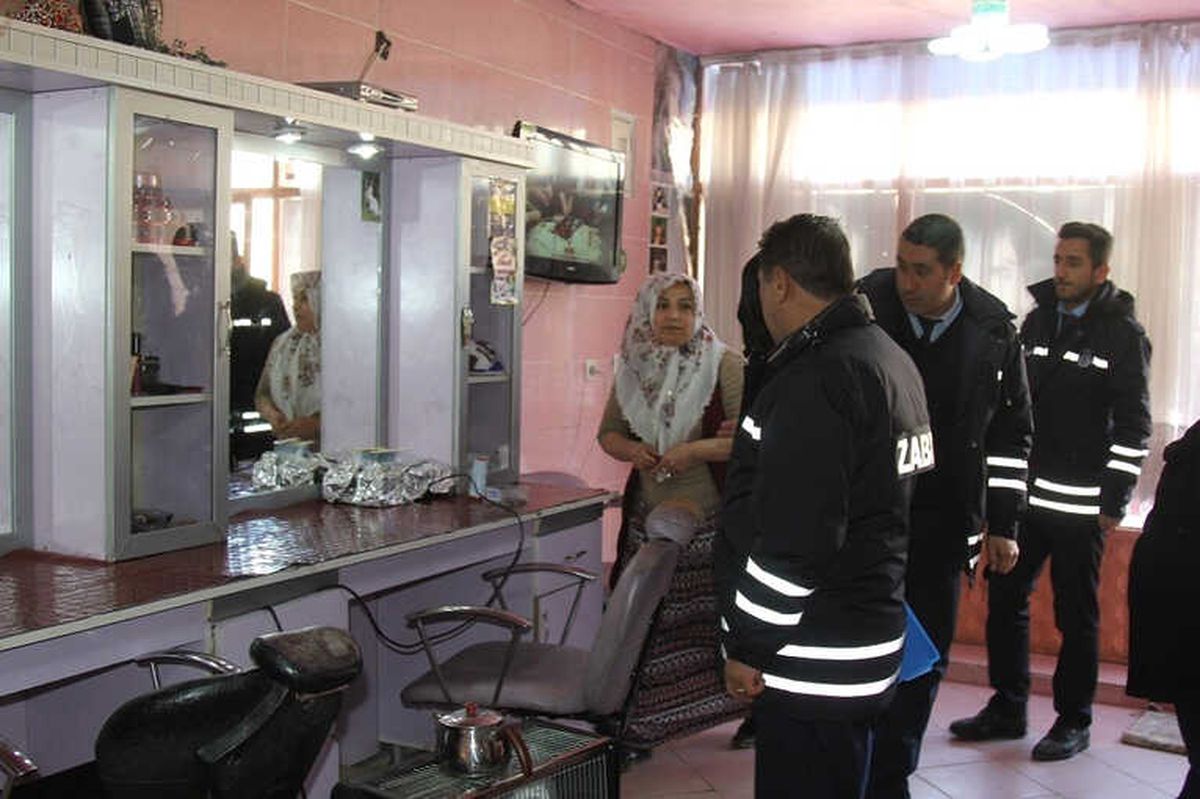 Başkale Belediyesi Zabıta Ekiplerinin Bayan Kuaför Denetimleri