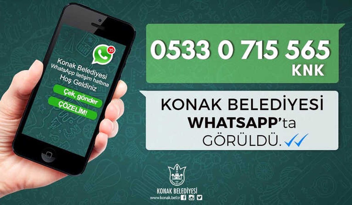 Konak Belediyesi Whatsapp\'ta