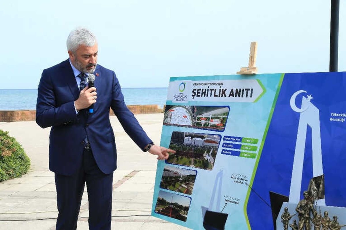 Ordu\'ya "Şehitlik Anıtı\'