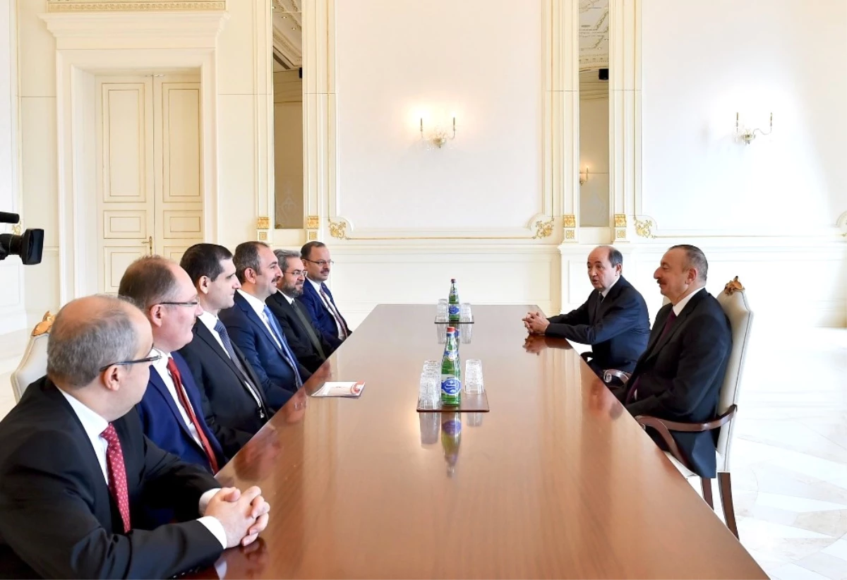 Adalet Bakanı Gül, Azerbaycan Cumhurbaşkanı Aliyev Tarafından Kabul Edildi