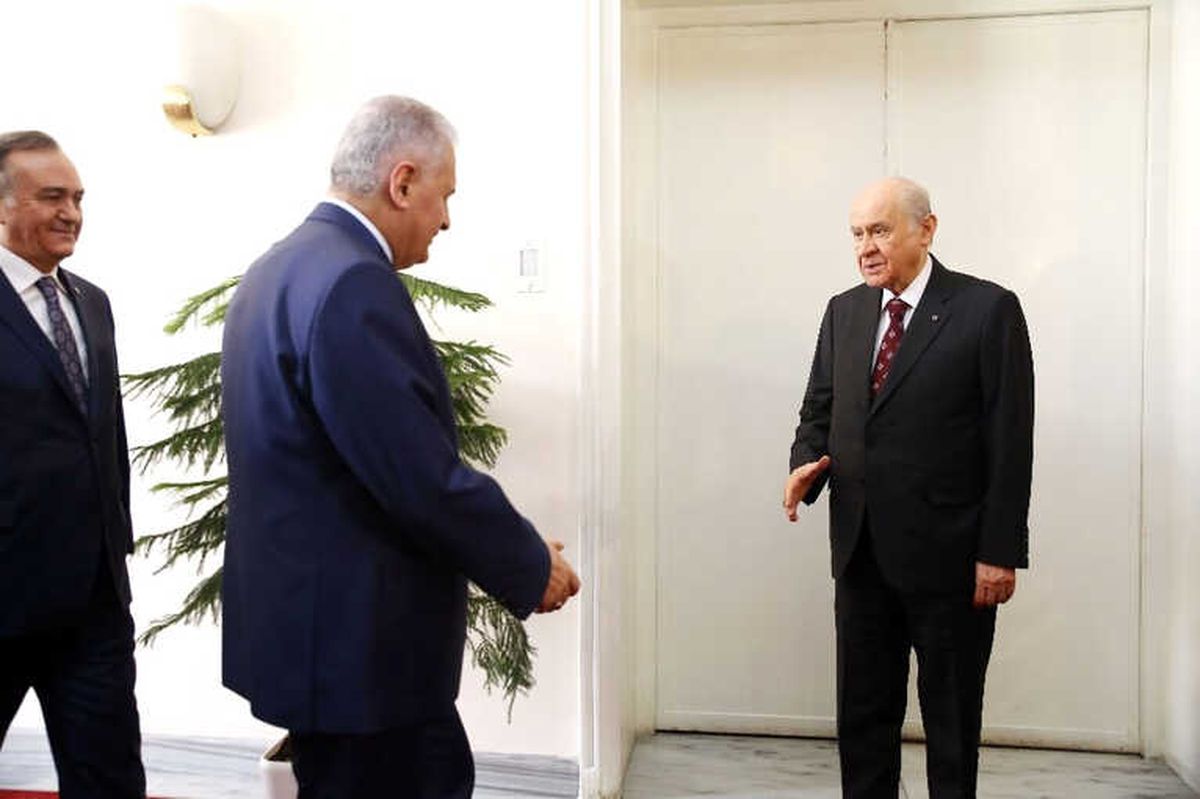 Başbakan Yıldırım, Bahçeli\'yi Ziyaret Etti