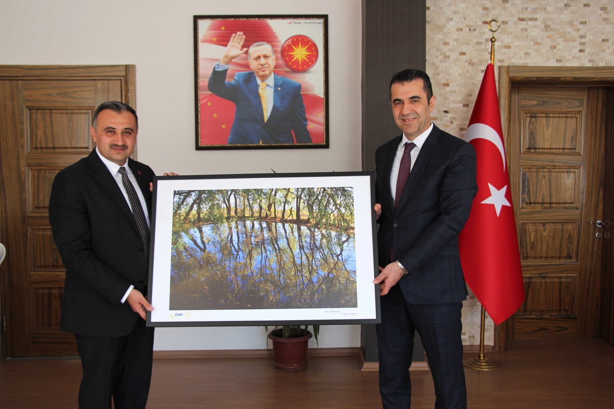Kayseri-Gaz Genel Müdürü Adem Dincay\'dan Başkan Cabbar\'a Ziyaret