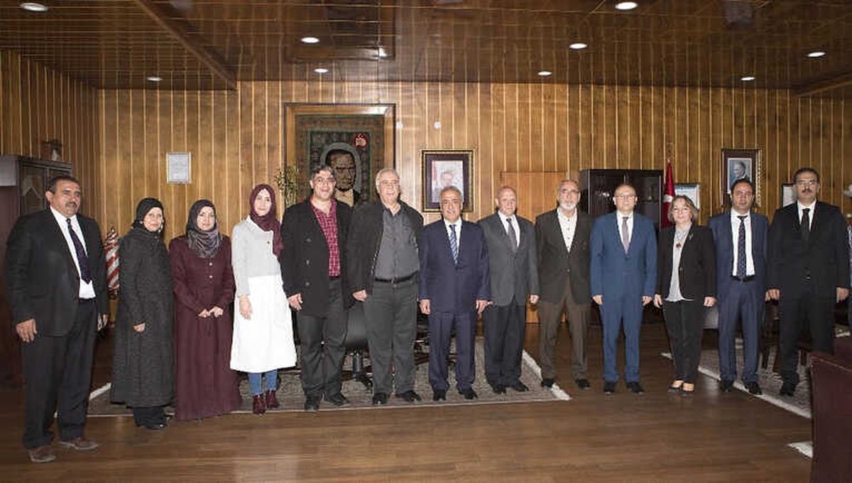 Prof. Bashar Saad\'den Rektör Çomaklı\'ya İade-i Ziyaret