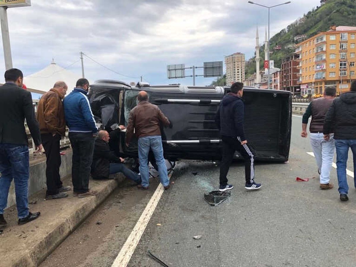 Rize\'de Trafik Kazası: 1 Ölü