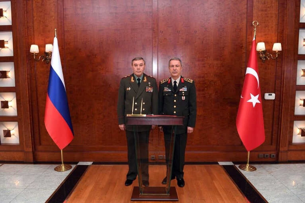 Rusya Genelkurmay Başkanı, Orgeneral Akar\'ı Ziyaret Etti