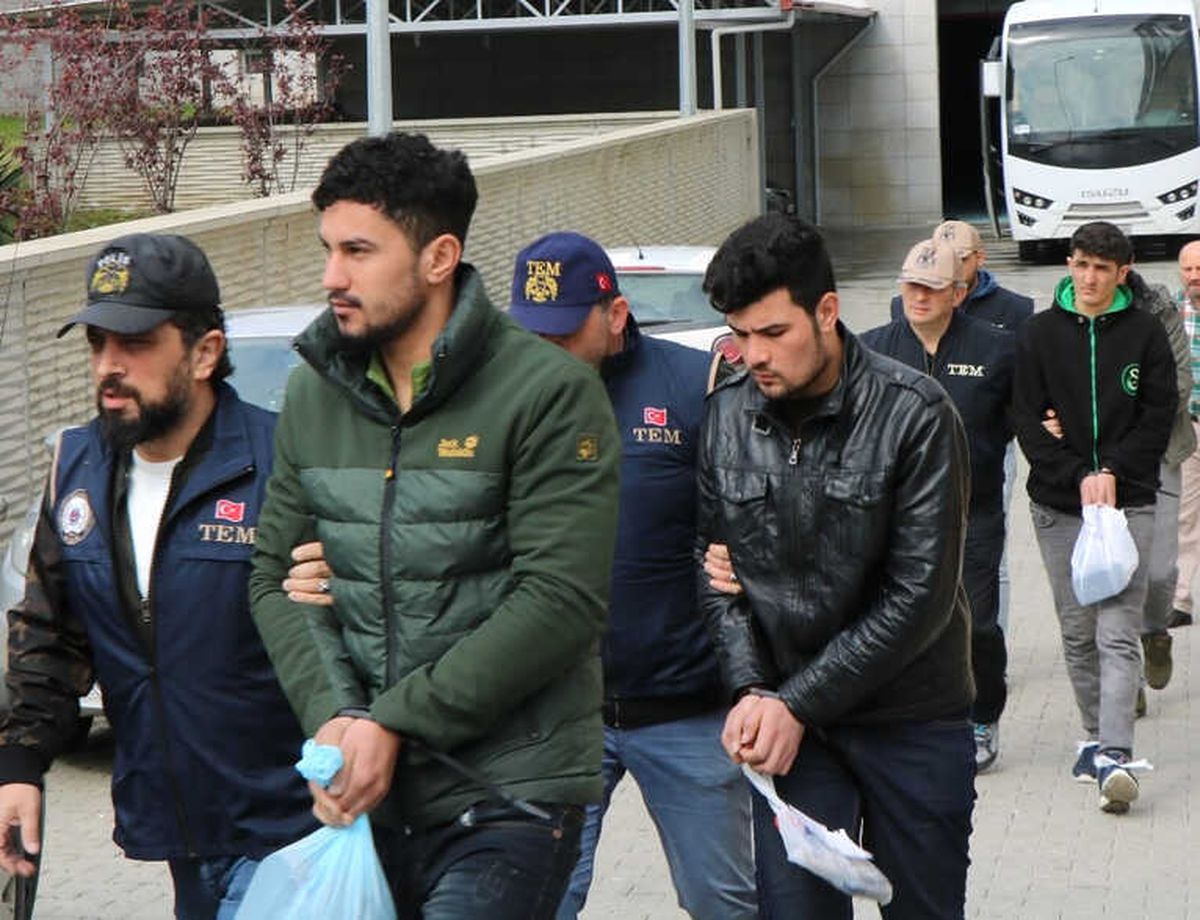 Samsun\'da Deaş Üyesi 5 Iraklı Adliyede