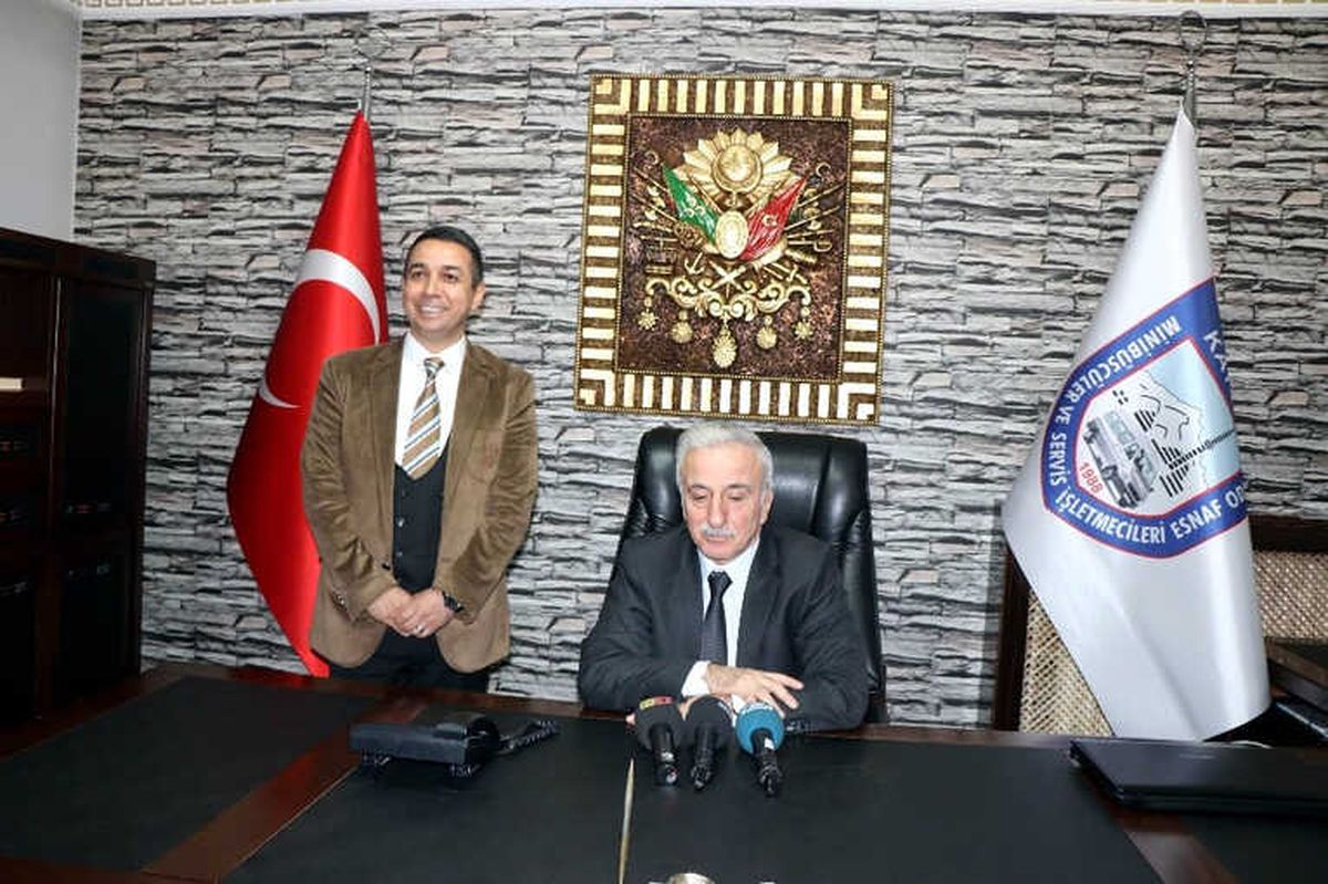 Vali Kamçı\'dan Minibüsçüler ve Servis İşletmecileri Odası\'na Ziyaret