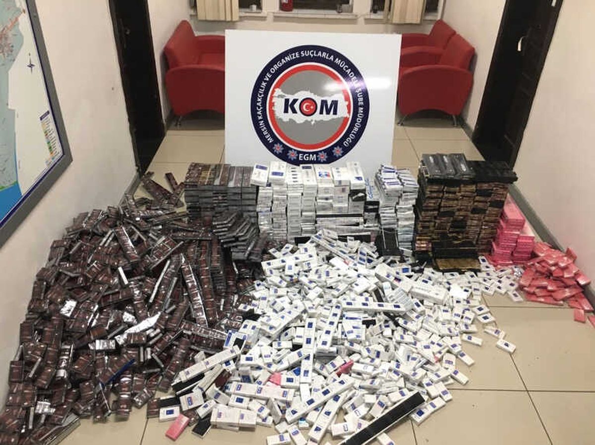 6 Bin Paket Kaçak Sigara Ele Geçirildi