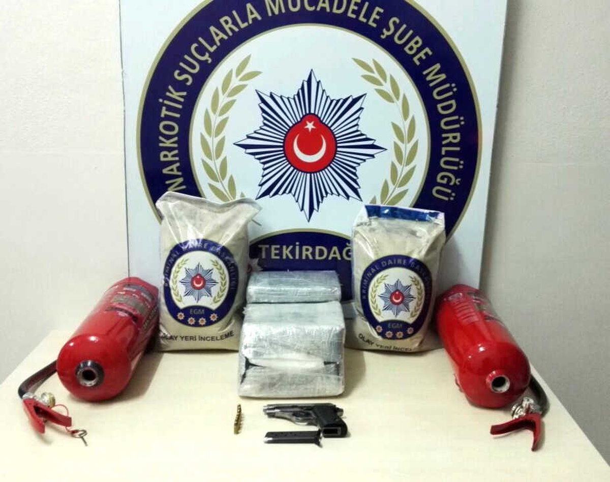 Tırdaki Yangın Tüpünün İçinden 19 Kilogram Uyuşturucu Çıktı