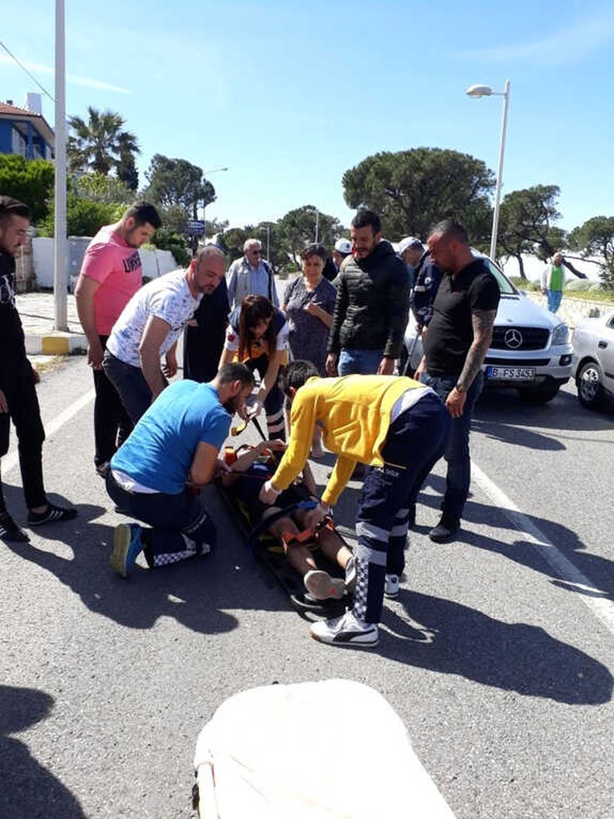 Ayvalık\'ta Trafik Kazası; 1 Yaralı