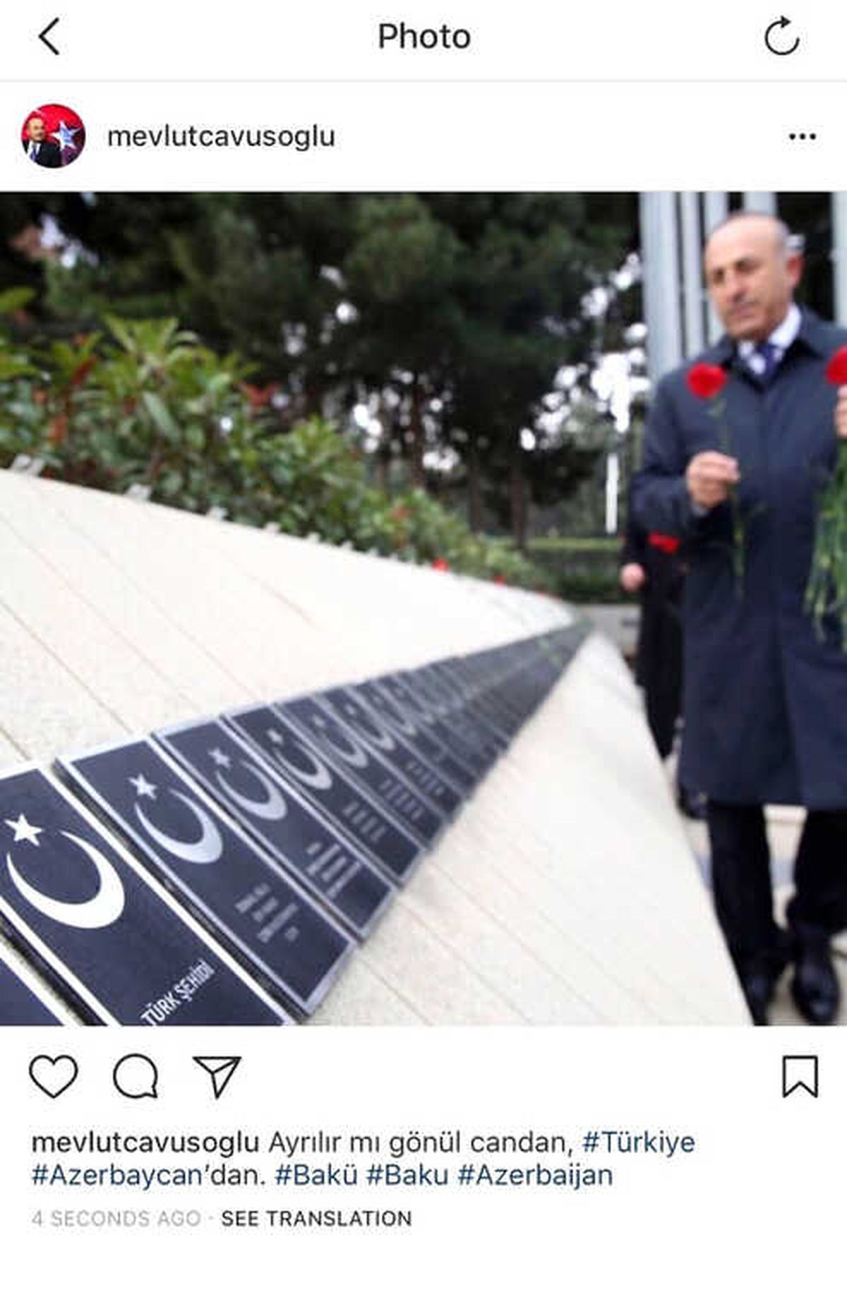 Bakan Çavuşoğlu\'ndan Dikkat Çeken Azerbaycan Paylaşımı
