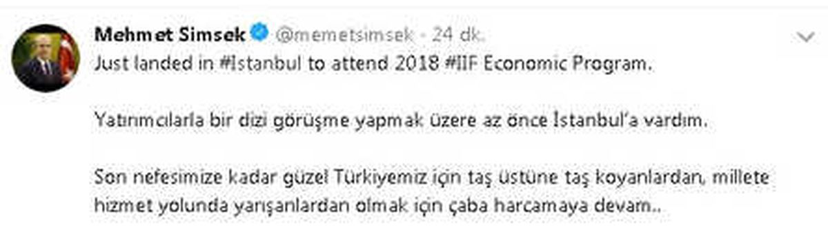 Başbakan Yardımcısı Şimşek, "Göreve Devam" Dedi