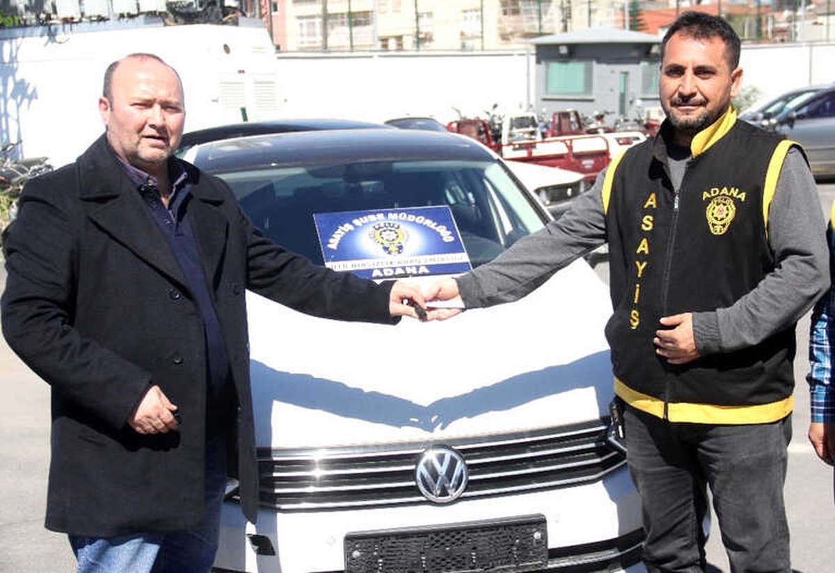 Çalınan Otomobiline Adana\'da Kavuştu