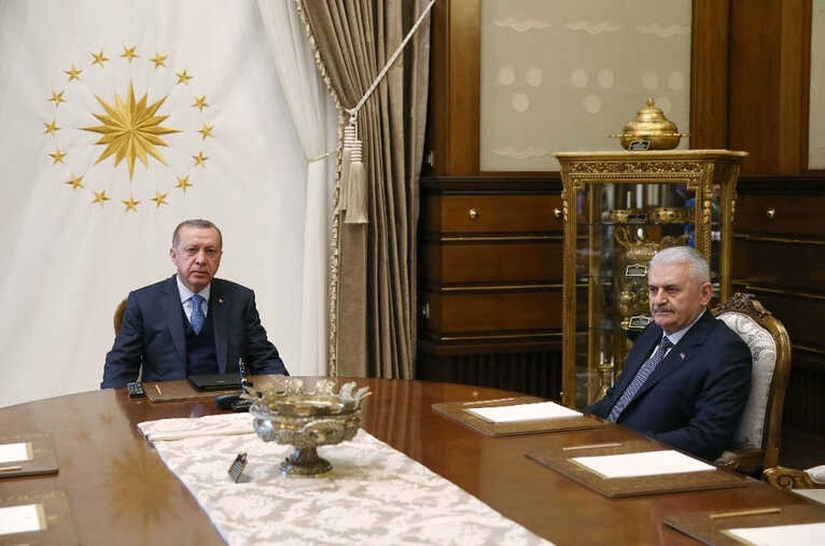 Cumhurbaşkanı Erdoğan, Başbakan Yıldırım\'ı Kabul Etti