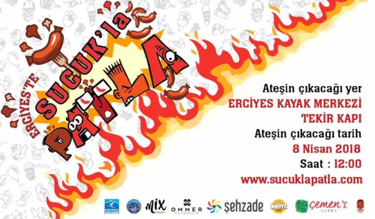 Sucuk Ekmek Yeme Yarışması, Erciyes\'te Eğlenceye Davetiye Çıkaracak