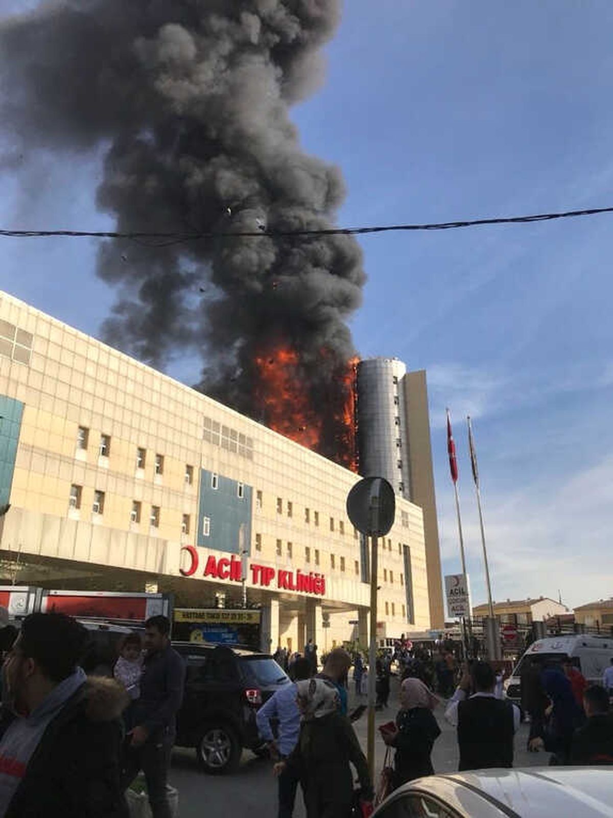 Taksim Eğitim ve Araştırma Hastanesinde Yangın