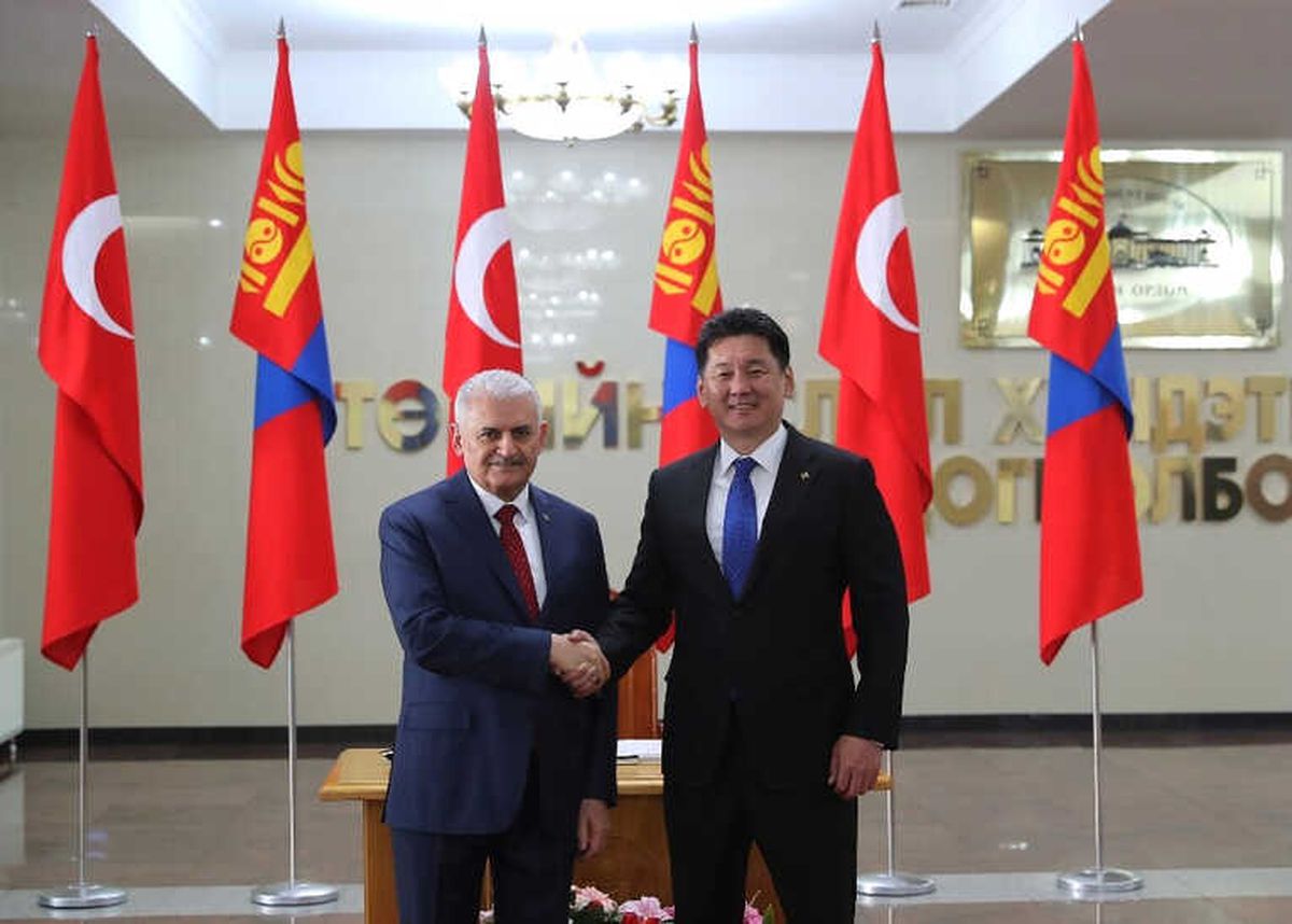 Başbakan Yıldırım Moğolistan\'da Temaslarda Bulundu