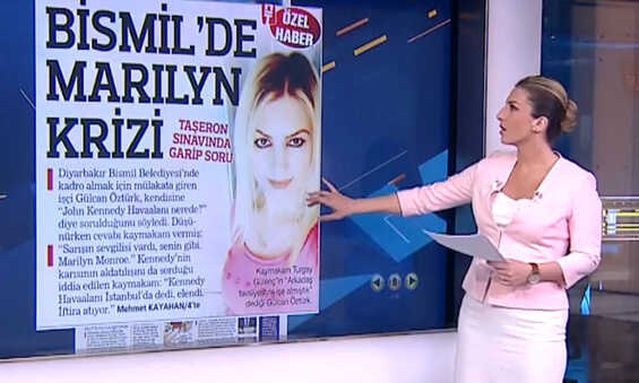 Bismil’deki Taşeron Sınavında Garip Marilyn Monroe Sorusu