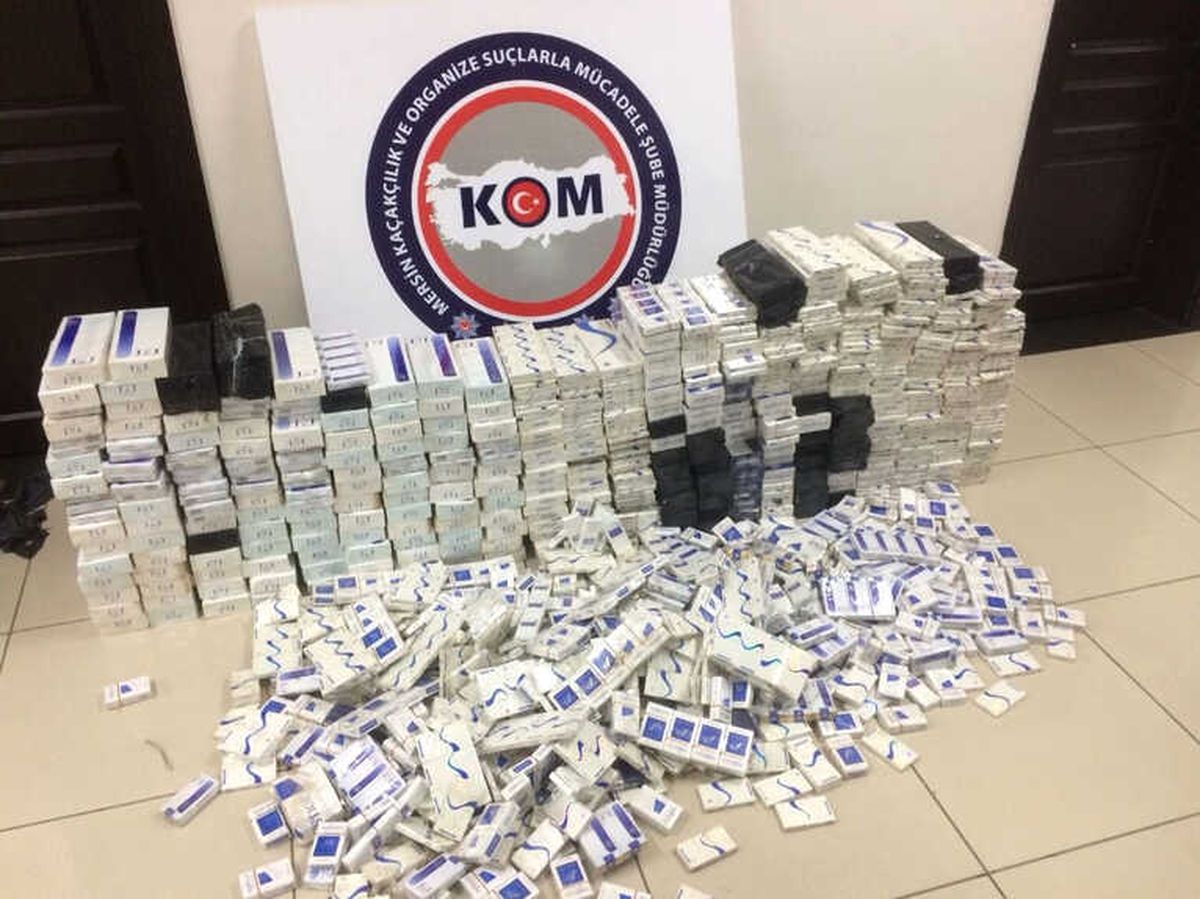 Mersin\'de Kaçak Sigara Operasyonu