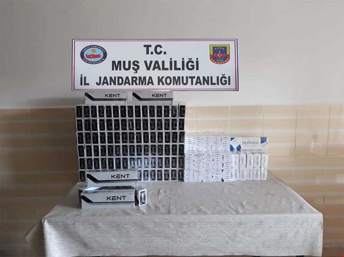Muş\'ta İn 380 Paket Gümrük Kaçağı Sigara Ele Geçirildi