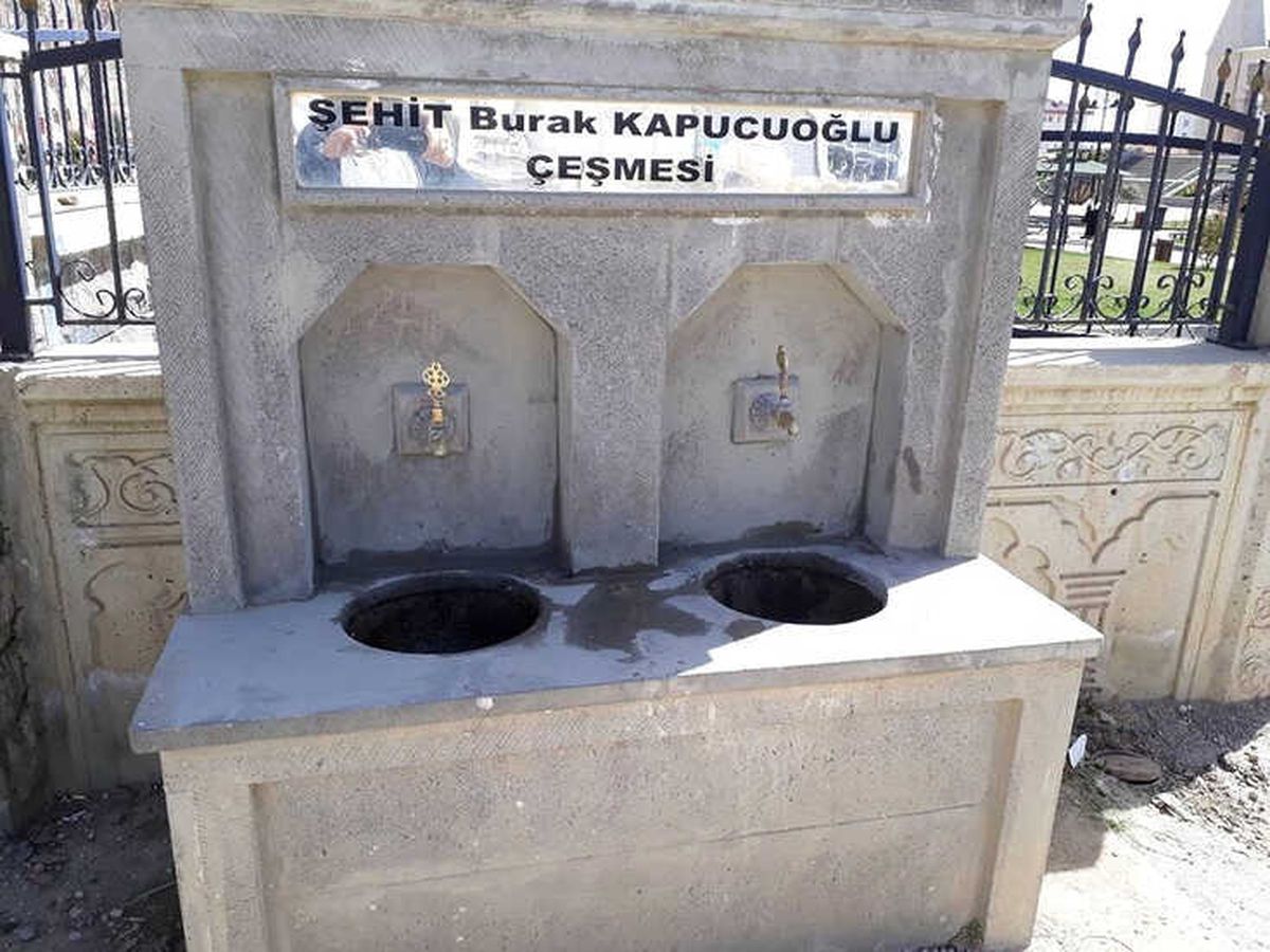 Şehit Burak Kapucuoğlu Çeşmesi Tahrip Edildi