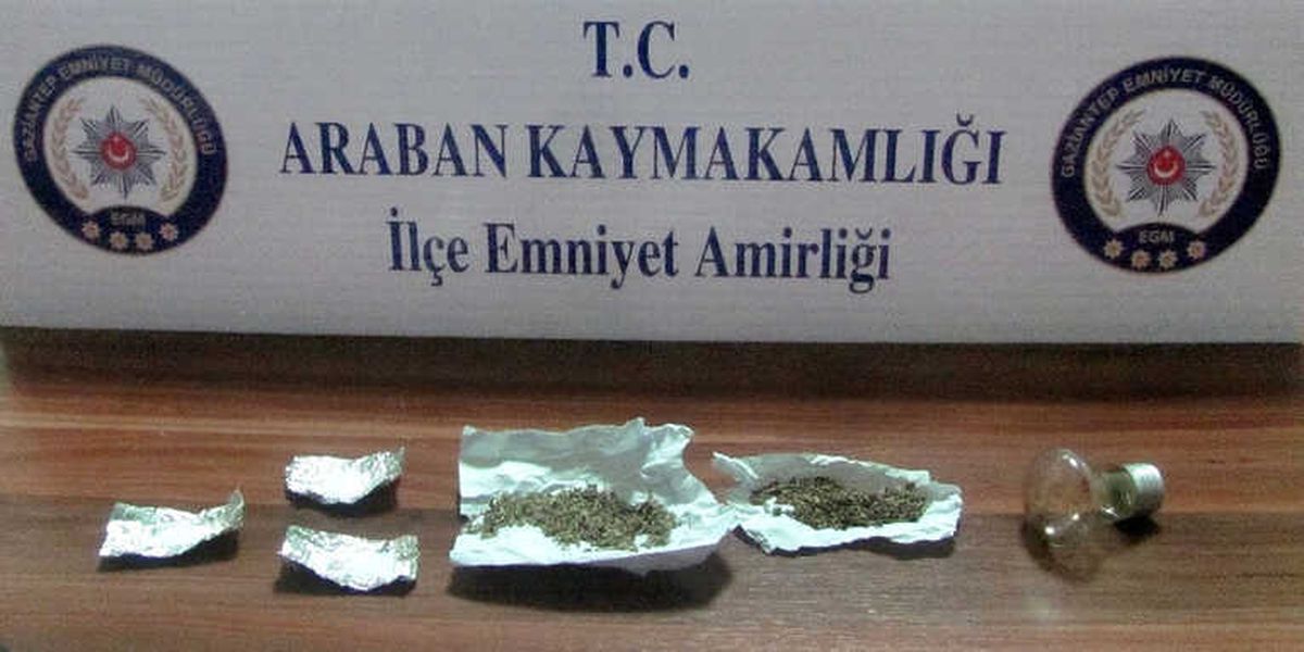 Araban Polisi Uyuşturucu Madde Yakaladı