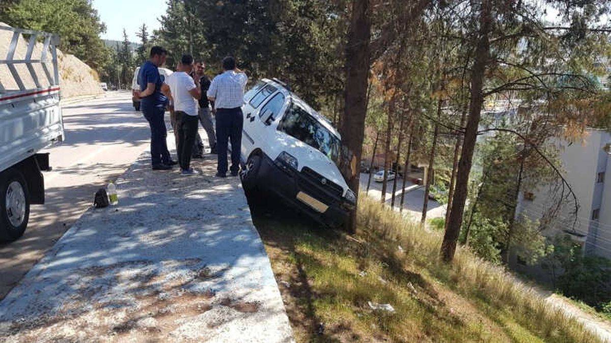 Hafif Ticari Aracı Yuvarlanmaktan Ağaç Kurtardı