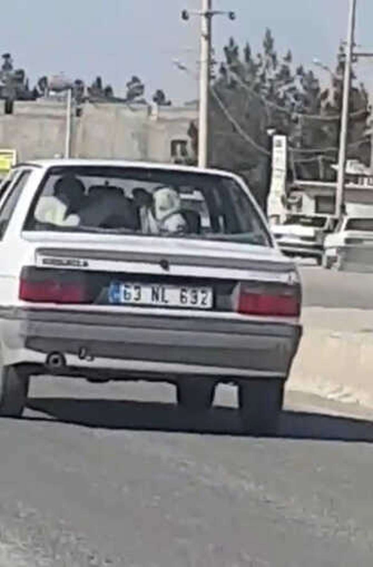 Otomobilin Arka Koltuğundaki İneği Görenler Şaşkına Döndü