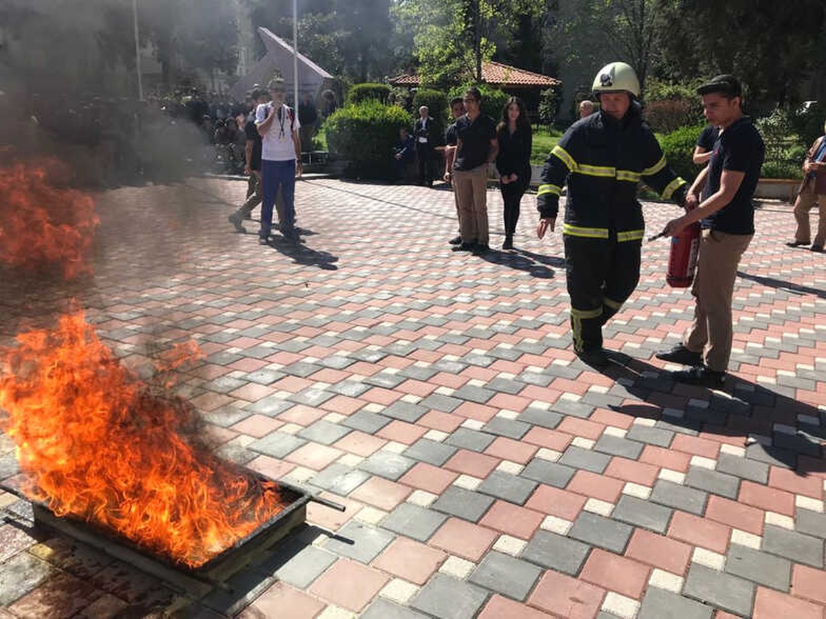 Salihli\'de Öğrenciler, Yangına Karşı Bilinçlendi