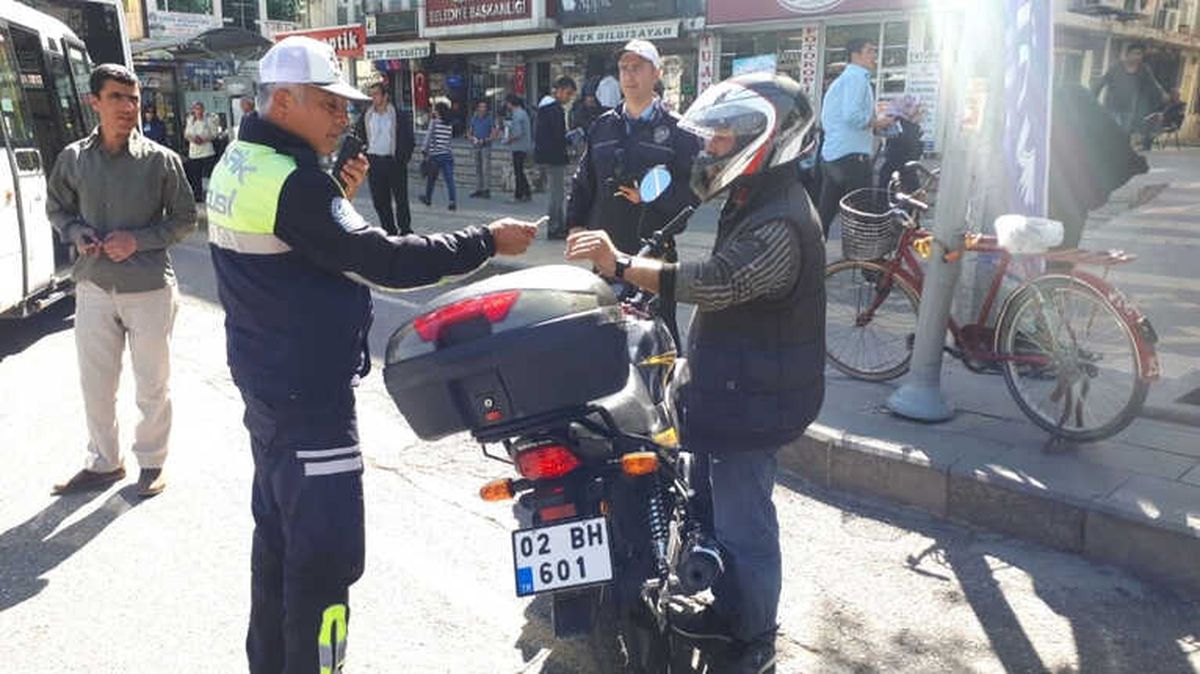 Adıyaman\'da Motosiklet Denetimi