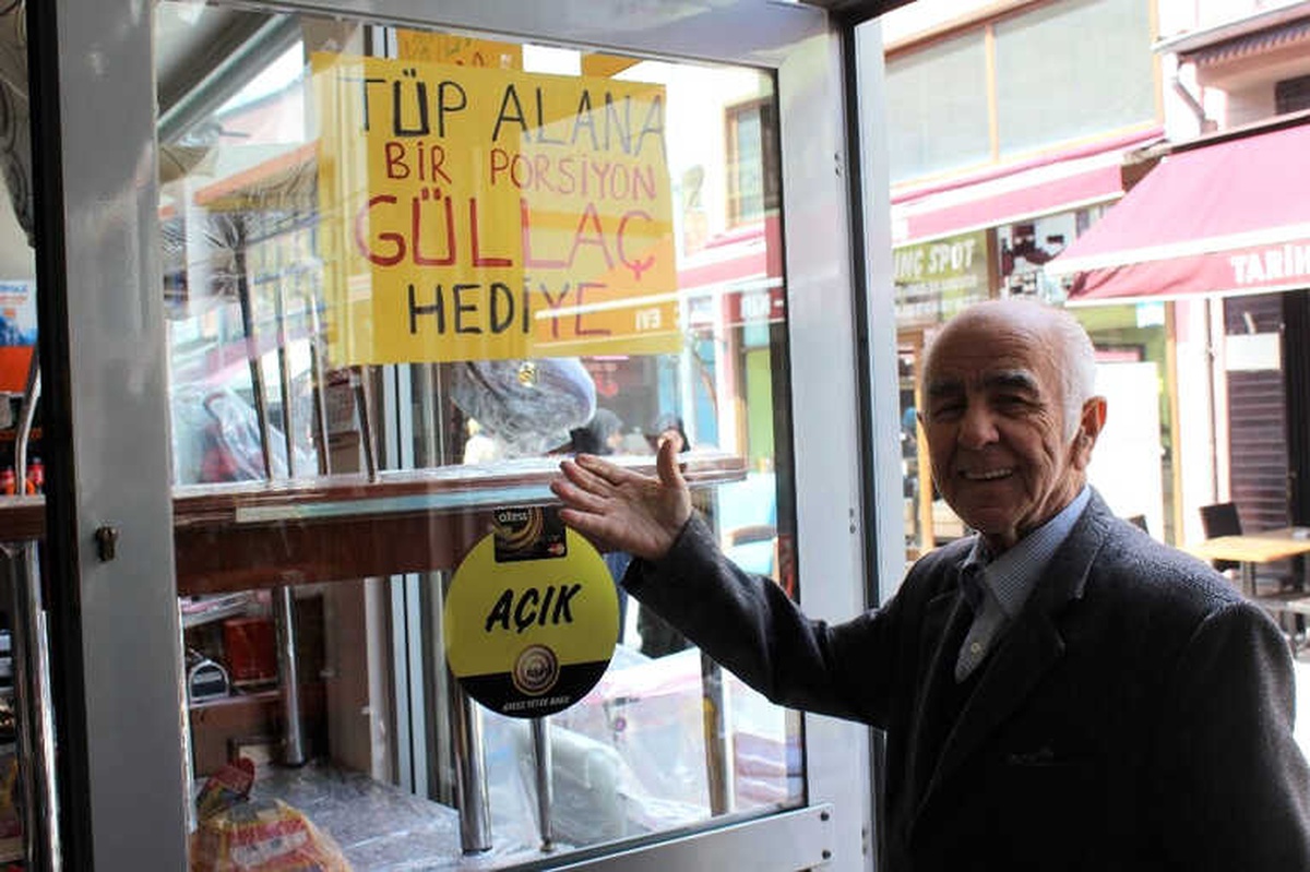 Tüp Alana Güllaç Hediye