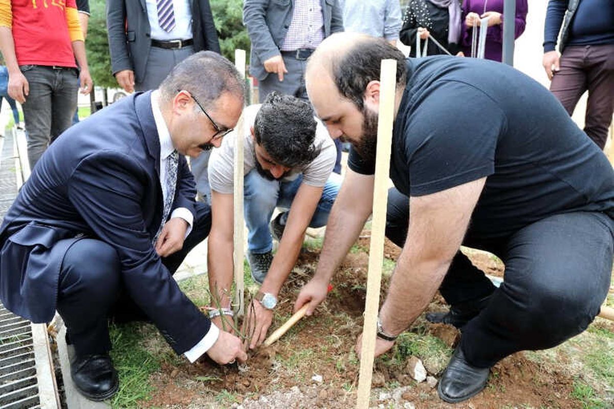 Gaün\'de Afrin Şehitleri İçin Gül Dikildi